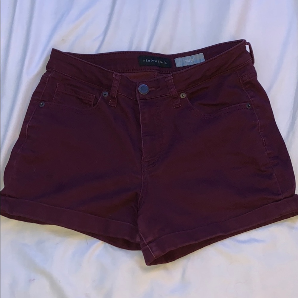 Aeropastle Maroon Shorts